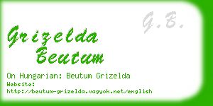 grizelda beutum business card